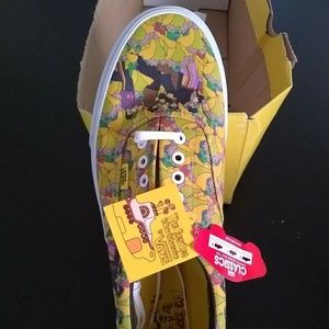 Vans Yellow Pokemon Slip-On Sneakers
